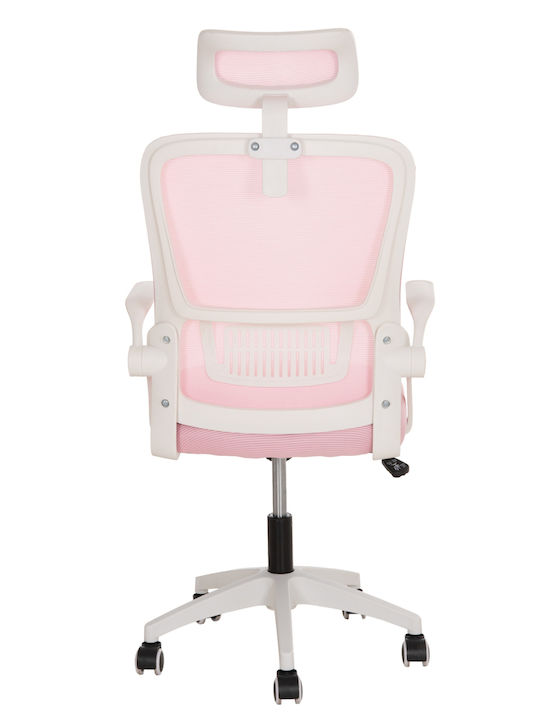 HomeMarkt Blazer Bürostuhl mit Einstellbaren Armen Rosa