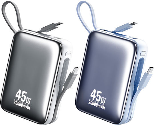WK WP-50 Външна Батерия 20000mAh 45W Синя