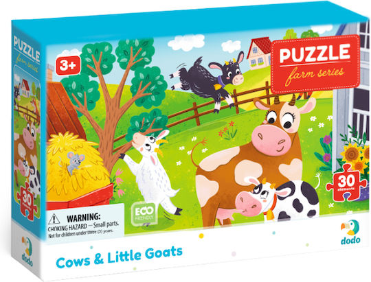 Dodo Puzzle Farm Series Αγελάδες Κατσικάκια 30pcs