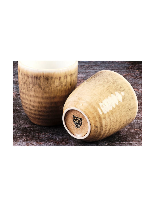 Björn Cană Ceramică Bej 150ml 6buc