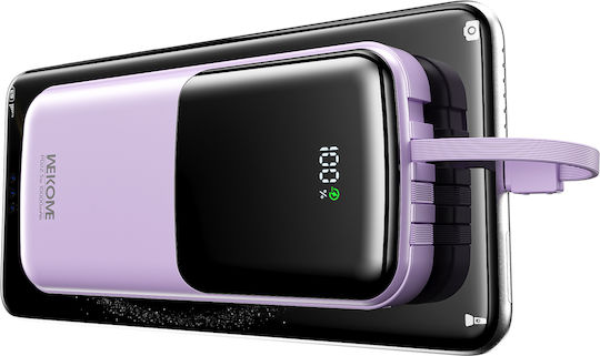 WK WP-65 Power Bank 10000mAh 22.5W Power Delivery Μωβ