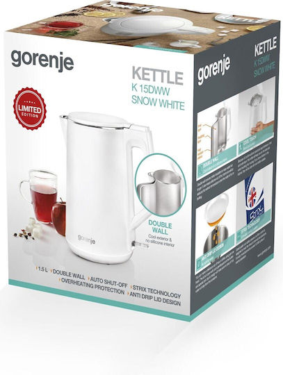 Gorenje Βραστήρας 1.5lt 2200W Λευκός