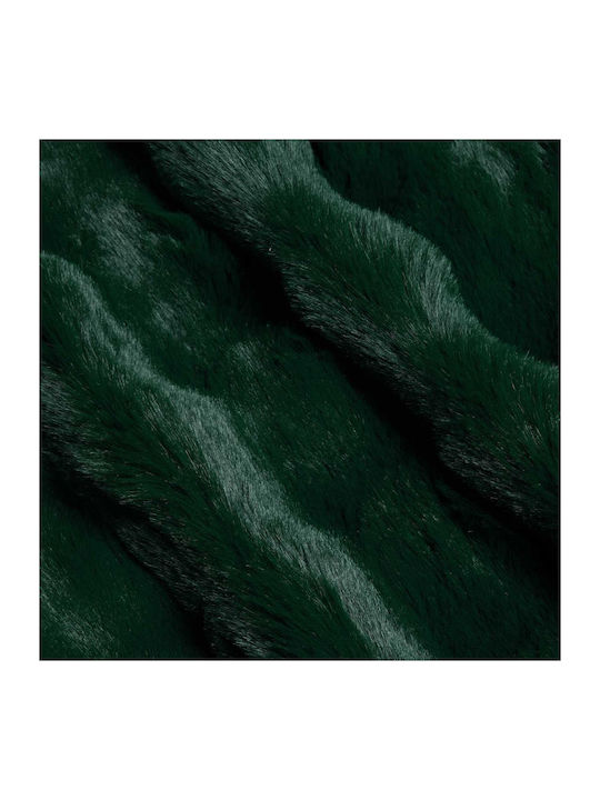 vidaXL Pelzige Decke Übergröße 240x270cm Dunkelgrün