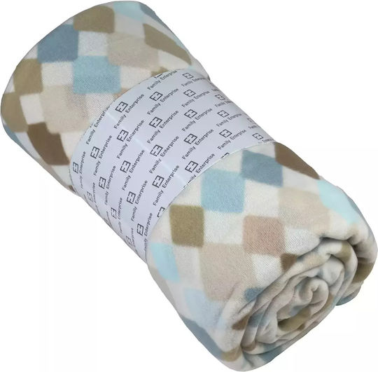 Family Enterprise Κουβέρτα Fleece Μονή 160x220εκ. Πολύχρωμη 001058011Σ41