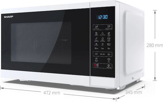 Sharp Mikrowellenherd mit Grill 25Es Weiß