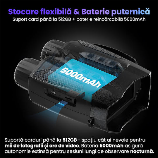 Binoculars Night Vision Waterproof 10x