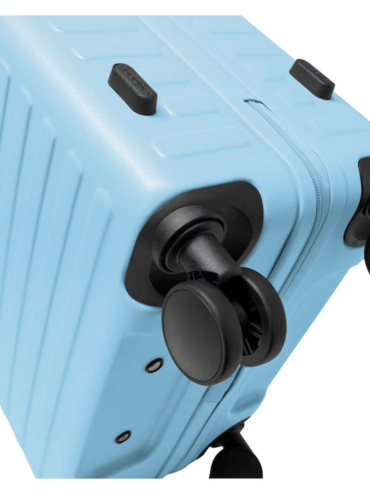 Puccini Munich Cabin Hard Suitcase Blue with 4 Wheels Height 53.5cm
