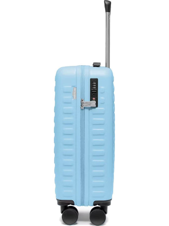 Puccini Munich Cabin Hard Suitcase Blue with 4 Wheels Height 53.5cm
