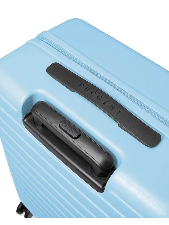 Puccini Munich Großer Reisekoffer Hartschalen Blue mit 4 Räder PC035A-7B