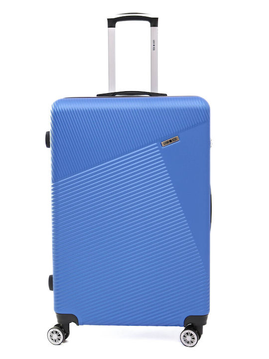 Lamonza Melody Valiză de Călătorie Mare Dură Albastru cu 4 roți Înălțime 73cm