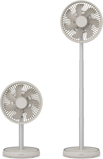 Duux Flex Ventilator Sockel 10W Lüfterdurchmesser 21cm Graues