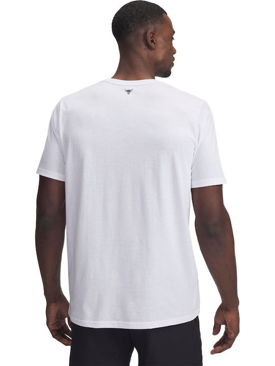 Under Armour Project Rock T-shirt Λευκό