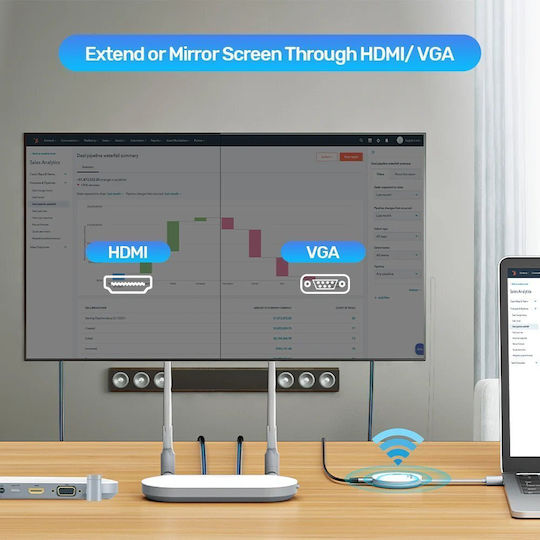 Transmițător Suplimentar V1183a Kit Wireless Hdmi