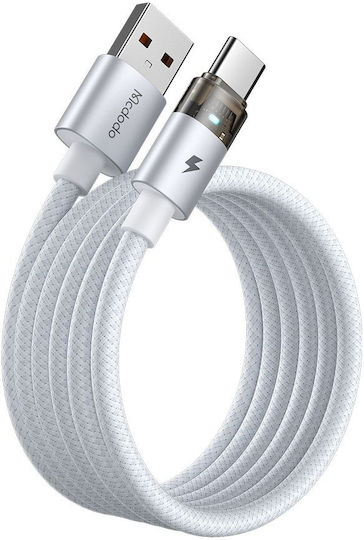 Mcdodo Regular USB 2.0 Cablu USB-C bărbătesc - USB-A 66W Alb 1.2m