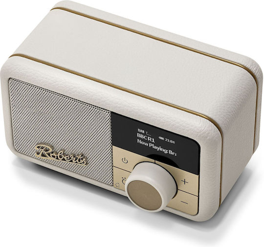 Roberts Revival Petite 2 Portable Radio Rechargeable DAB+ with Bluetooth Cream