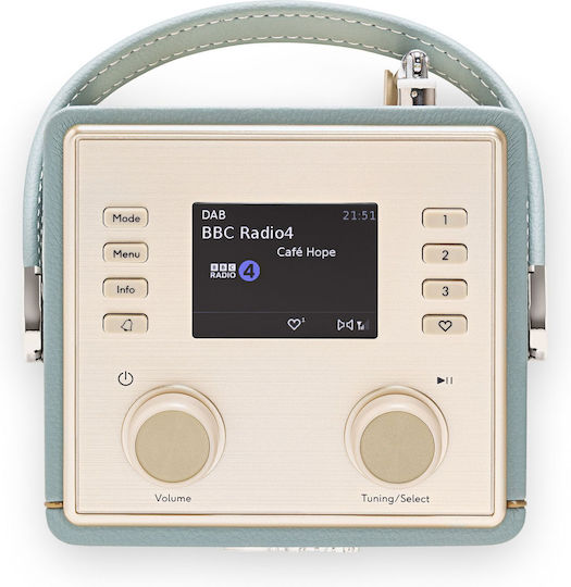 Roberts Revival Mini 2 Cu alimentare la rețea / baterie DAB+ cu Bluetooth Duck Egg Blue