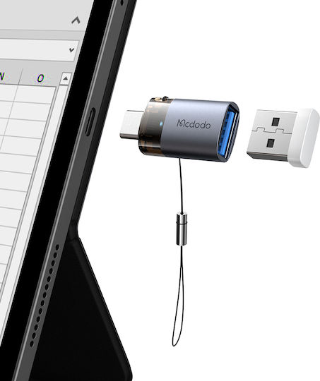 Mcdodo Μετατροπέας USB-A female σε USB-C male Μπλε 1τμχ OT-7400