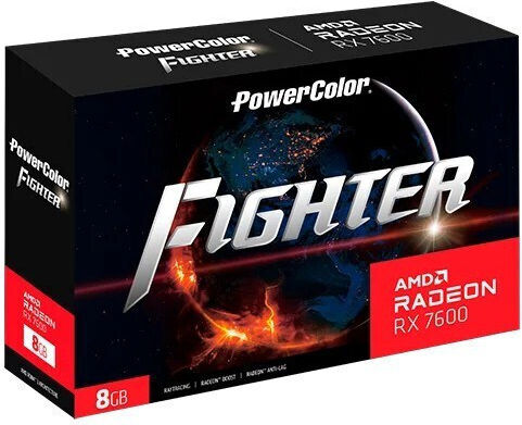 PowerColor Radeon RX 7600 rev. 2.0 8GB GDDR6 Fighter Graphics Card