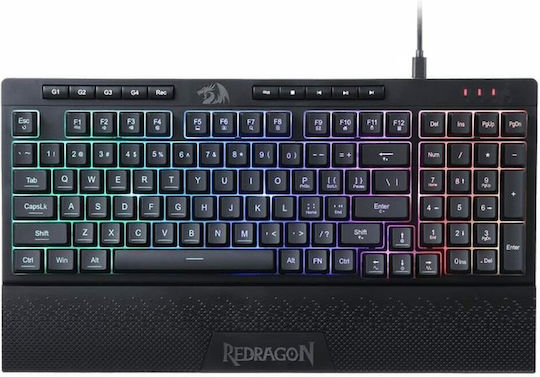 Redragon K515-RGB SHIVA 98 Gaming Mechanical Keyboard with Membrane switches and RGB lighting (English US)