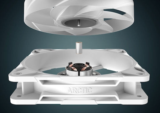 Arctic P14 Pro Case Fan 140mm 2500rpm with ARGB Lighting and 4-Pin PWM Connection 3pcs White