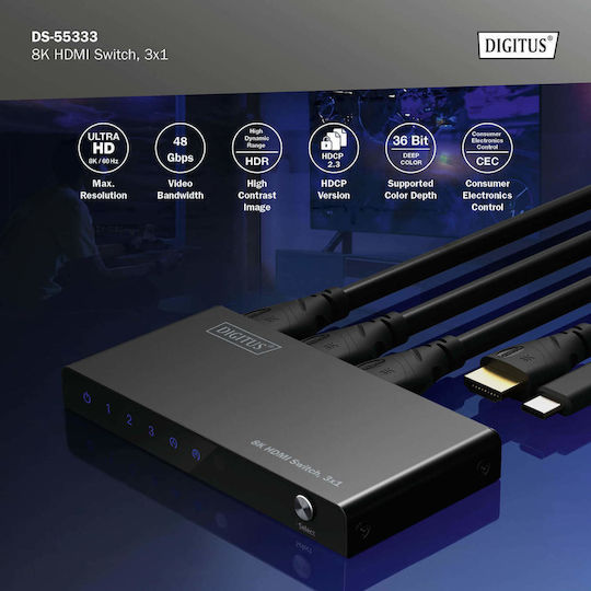 Digitus HDMI Switch DS-55333