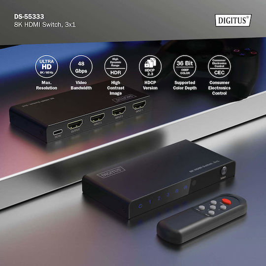 Digitus HDMI Switch DS-55333