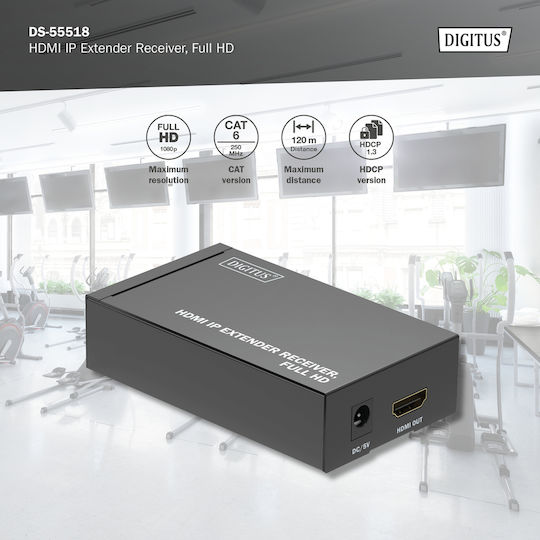 Digitus Hdmi Ip HDMI Extender DS-55518