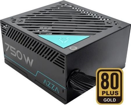 Azza PSAZ-750G 750W Μαύρο Τροφοδοτικό Υπολογιστή Semi Modular 80 Plus Gold