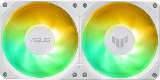 Asus TUF Gaming LC III 240 Охлаждане AIO CPU с 2 Вентилатора 120mm и ARGB Осветление Бял