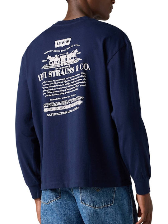 Levi's Authentisches Kurzarm T-Shirt Marineblau