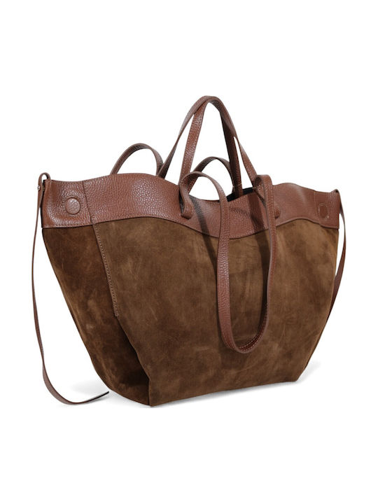 Damentasche Schulter Handtasche Wildleder Braune