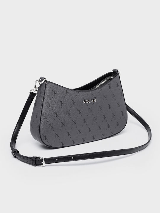 Britany Graues Schwarze Damen Handtasche Schulter Crossbody Silber