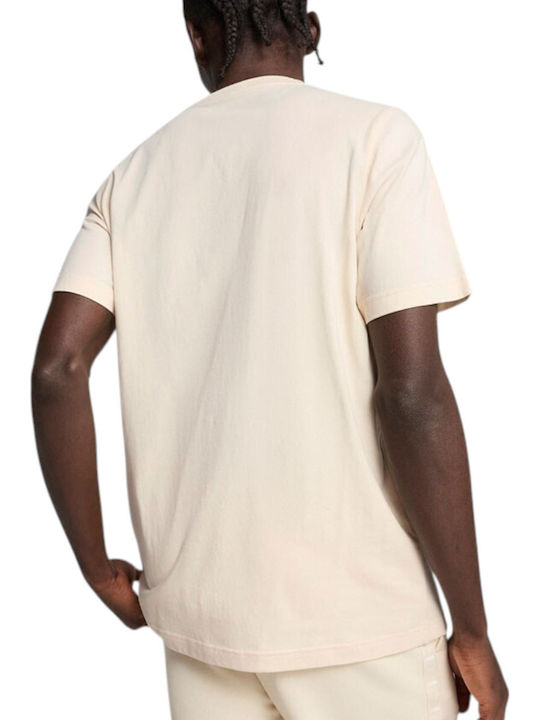 ESS Tape T-shirt Μπεζ