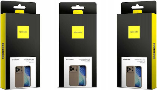 Spacecase Silicone Задна корица Силикон Кафяв (iPhone 17 Pro Max)
