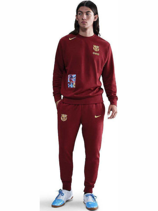 Barcelona Sweatpants with Elastic Team Red / Opti Yellow