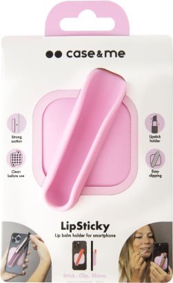 Sbs Case Me Lipstick Holder Suction Cup Smartphones Pink