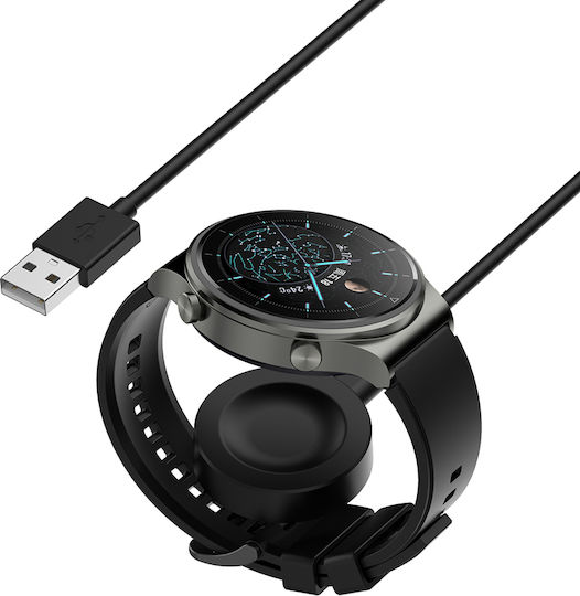 Techsuit Wearable Charger Huawei Watch 4, Huawei Watch 4 Pro, Honor 4 Pro Blackς