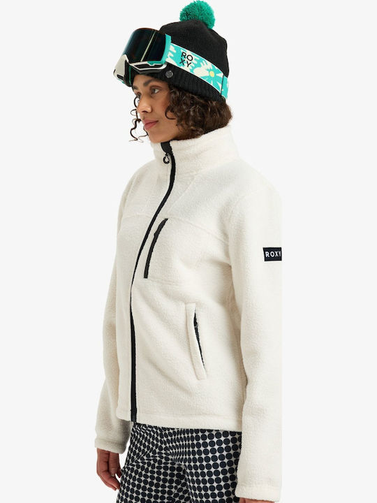 Roxy ERJFT04969-WCF0 Γυναικείο Μπουφάν για Σκι & Snowboard Λευκό