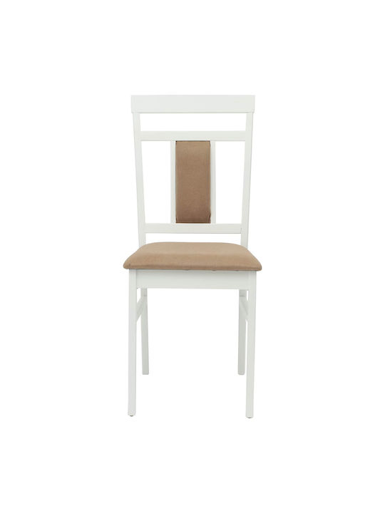 Столички Трапезария Λευκό Και Καφέ 2бр 36x44.5x91.5бр