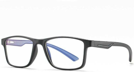 Ochelari De Protecție Împotriva Luminii Albastre Unisex Pentru Femei Skyddar Innovation Rama Metalică F2388 Design Modern Set Autocolant Negru Gri