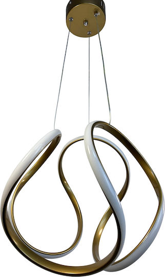 Epiplo-Fos Pendant Light Gold 30x30x80cm