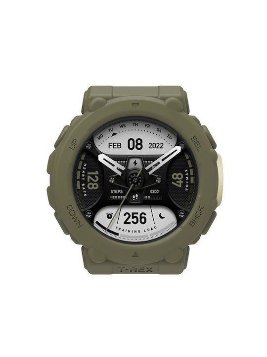 Silikonhülle in Grün Farbe für Amazfit T-Rex 2 Sportuhr
