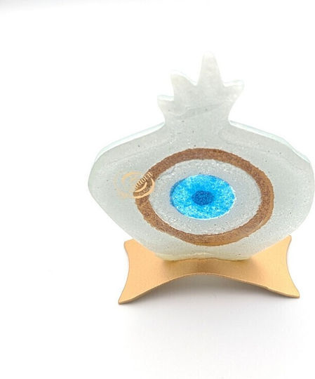 G2026/384 Χειροποίητο Επιτραπέζιο Διακοσμητικό Ρόδι Φυσητό Γυαλί Grekas Home