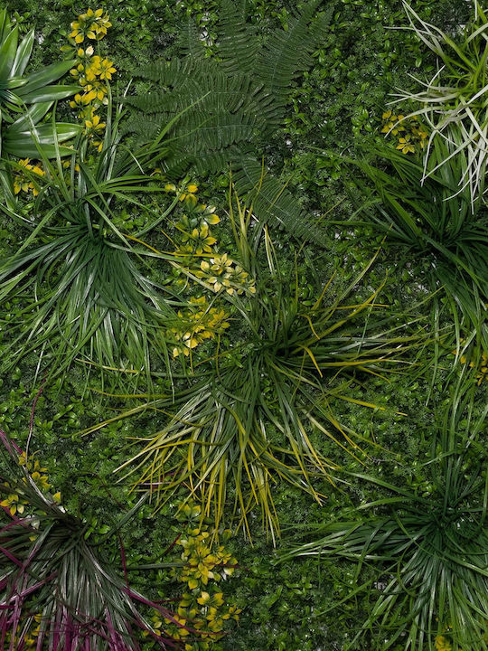 Supergreens Συνθετικό Πάνελ Φυλλωσιάς Χορτάρι Yellowish 1x1m Τεχνητή