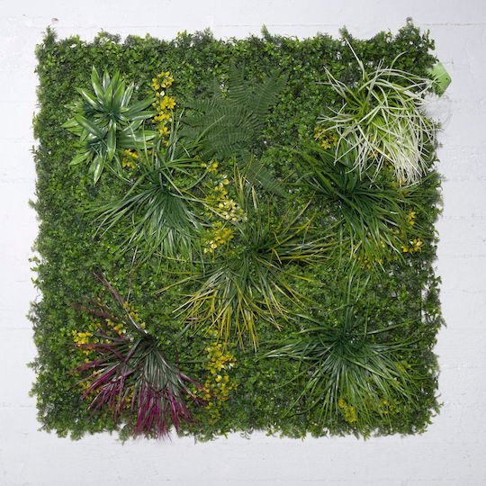 Supergreens Artificial Foliage Panel Yellowish Grass 1x1m Artificial
