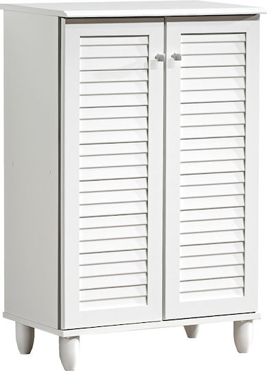 Santo Wooden Shoe Organizer White 60x34.5x91.5cm