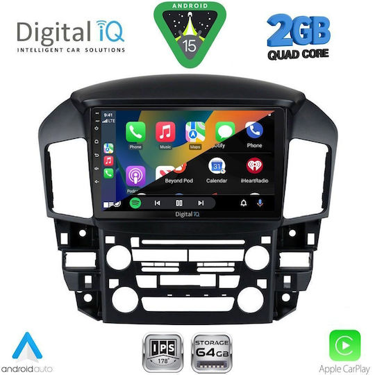 Digital IQ Ηχοσύστημα Αυτοκινήτου για Lexus RX300 1998-2003 (Bluetooth/USB/WiFi/GPS/Apple-Carplay/Android-Auto) με Οθόνη Αφής 9"