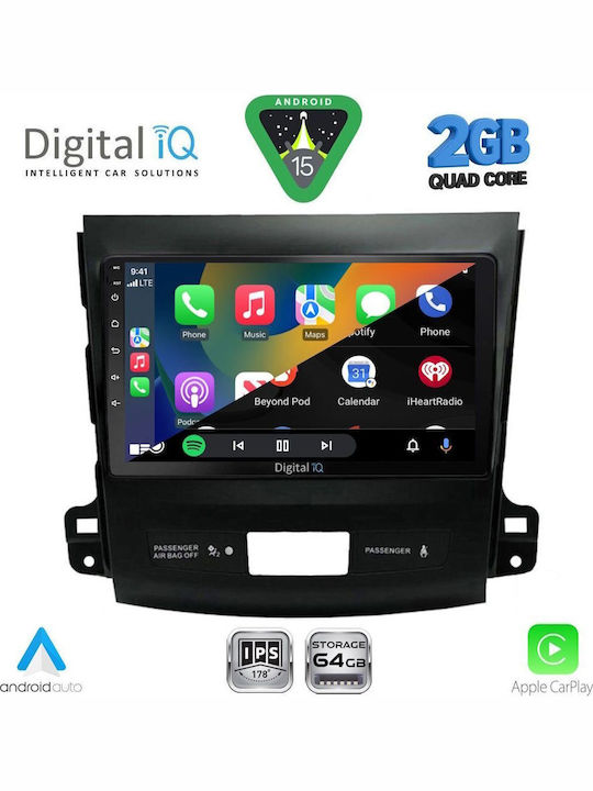 Digital IQ Автомобилна Аудио Система (Блутут/USB/WiFi/GPS/Apple-Carplay/Android-Auto) с Тъчскрийн 9"