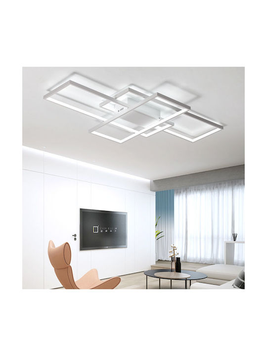 Home Lighting Πλαφονιέρα Οροφής 58εκ. Λευκή με Ενσωματωμένο LED