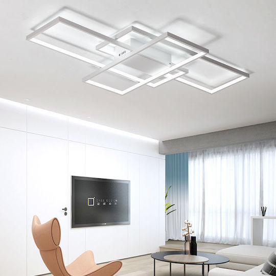 Home Lighting Πλαφονιέρα Οροφής 58εκ. Λευκή με Ενσωματωμένο LED